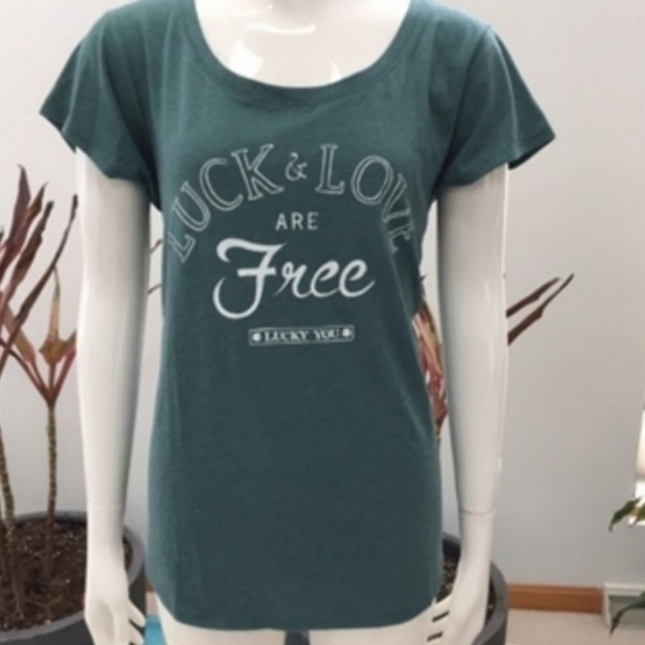 Lucky Brand Graphic Tee - Luck & Love Are Free. - Picture 2 of 5